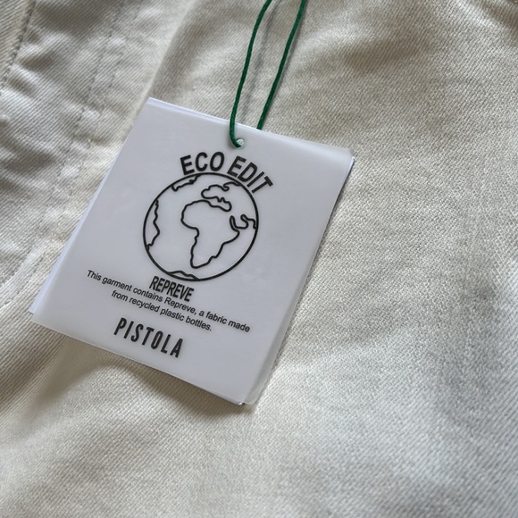 Pistola Women’s High Waist Stretch Ankle Jeans Ecru Size 18W - Picture 6 of 11